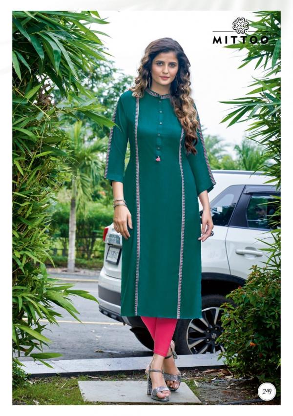 Mittoo Payal 17 Fancy Rayon Embroideryy Kurti 